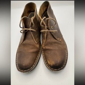 Clarks Originals Women’s Desert Boot Size 6 Beeswax Brown Leather Lace-up Comfy